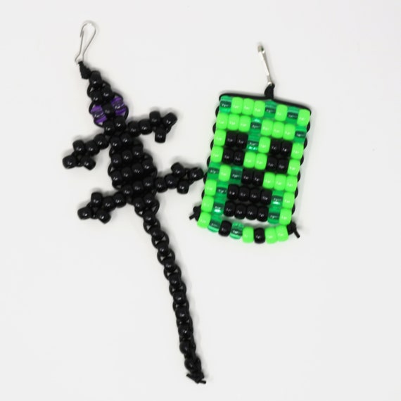 beads♡key chain Bubblegum Bead Keychain Tutorial. How to make a beaded