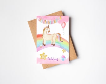 Invitation cards "Unicorn"