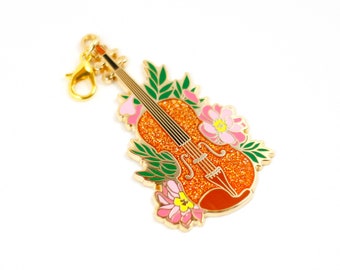 Violin Hard Enamel Charm