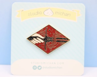 Sword and Red Willow Vine Pin (Danmei-Inspired Series: Jiangui and Bugui)