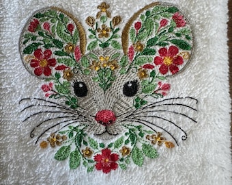 Kitchen Towel With Rat Embroidery - Etsy