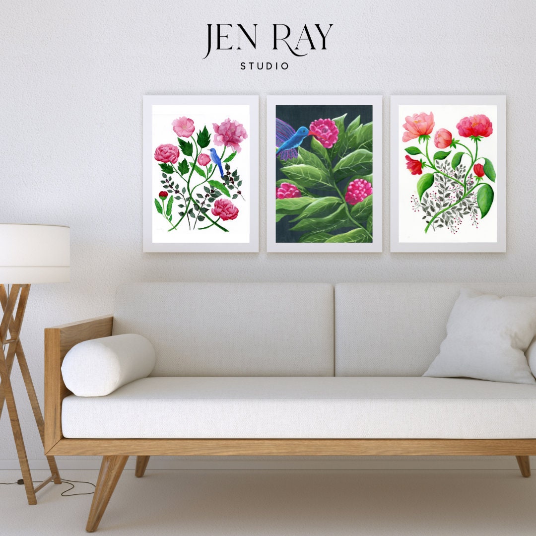 Botanical Watercolor Fine Art Print Floral Art Print Unframed Print ...