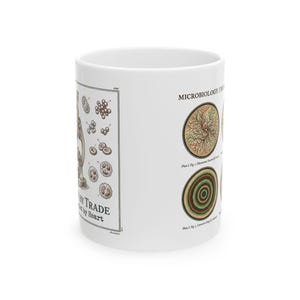 Microbiology Petri Dish Illustration Mug | Science Ceramic Mug