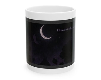 Witchy Mug, I Run on Coffee and Dark Energy, Darkcore Coffee Cup, Goth Mug Gift, Aesthetic Mug Gift for Her