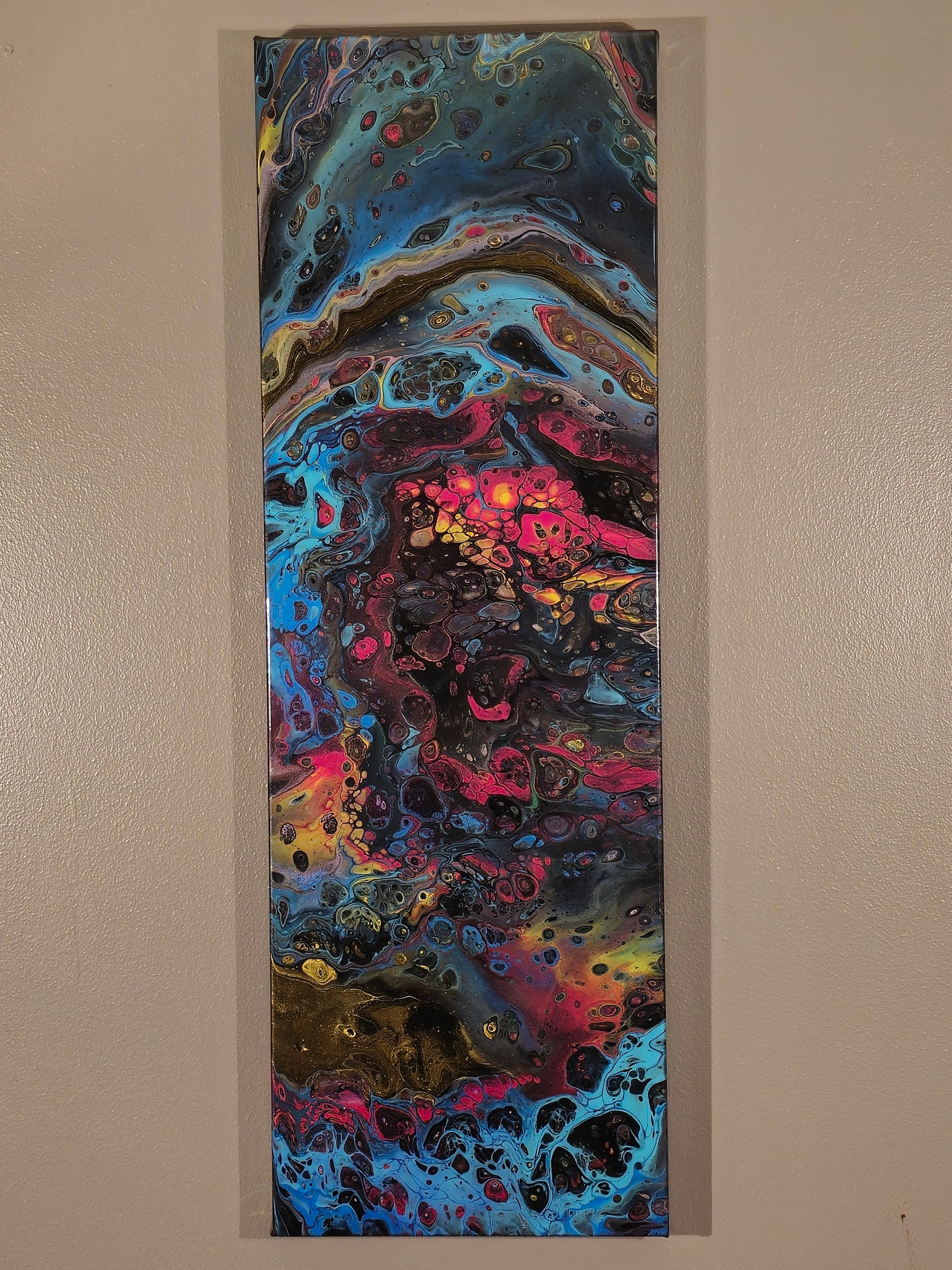 Large abstract acrylic painting for living room wall art resin top abstract fluid art painting modern large wall decor for living space