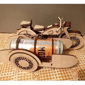 Motorrad-förmiges Bier und Flaschenöffner Laser Cut CDR-Datei - Custom Design für das Laserschneiden | Einzigartiges Motorrad-Thema Bar-Werkzeug
