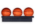 Handcrafted Mini Basketball Holder Shelf for wall
