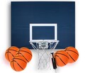 Cedar Wood Indoor Basketball Hoop Set: Includes 5 Mini Basketballs