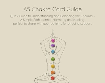 Chakra-balansgids: afdrukbare A5-kaartenset (pdf)