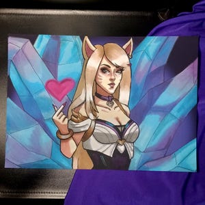 League of Legends - K/DA Ahri Art Print, Poster