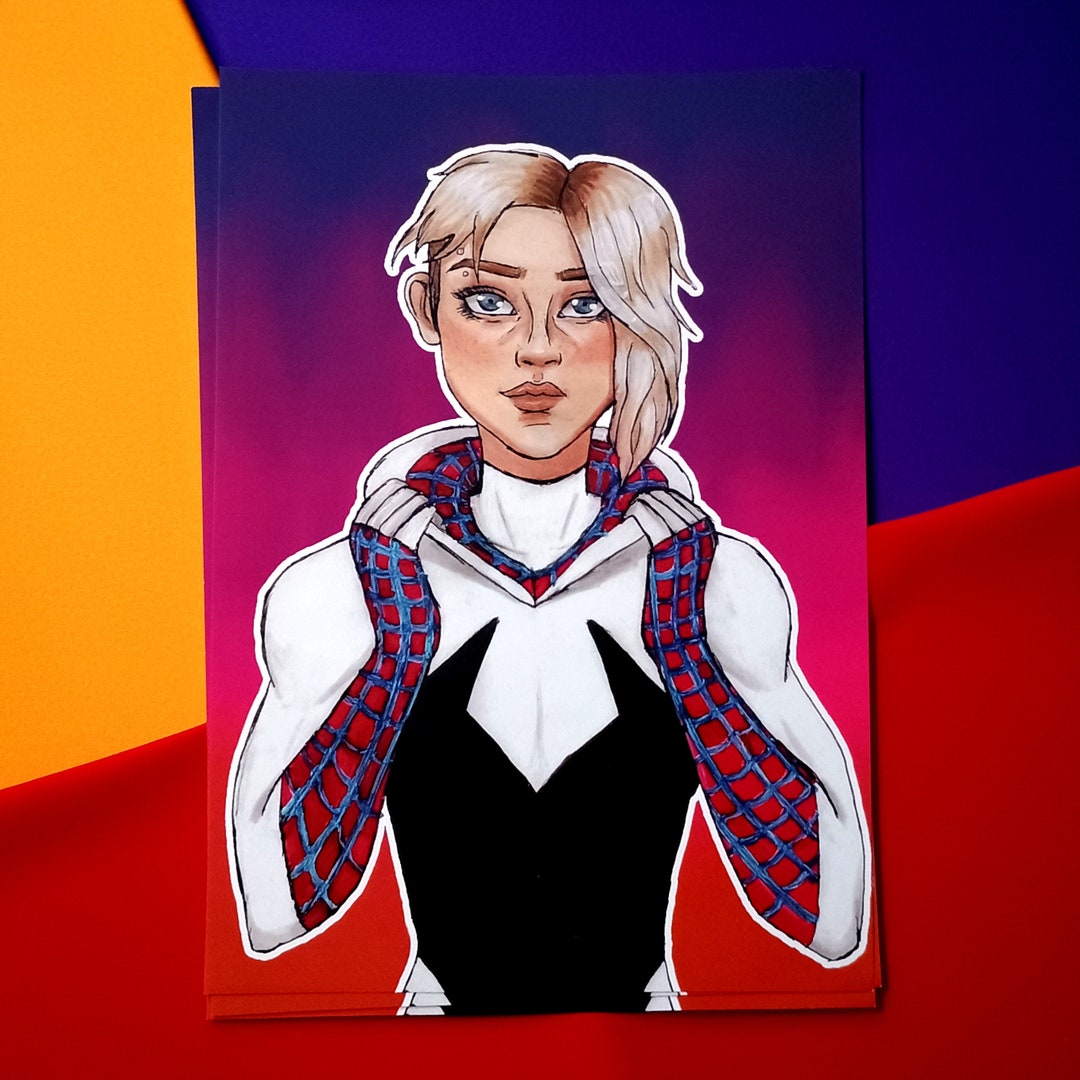 Spider-verse Gwen Stacy Poster, Spider-gwen Art Print - Etsy