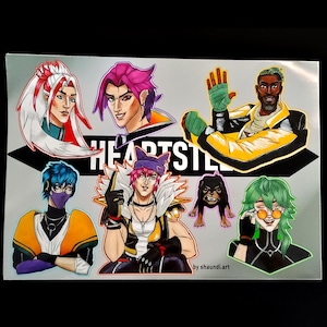 Heartsteel Inspired Stickers, League of Legends, LoL, Waterproof Sticker | Sett, Aphelios, K’Sante, Kayn, Ezreal, Yone Sticker