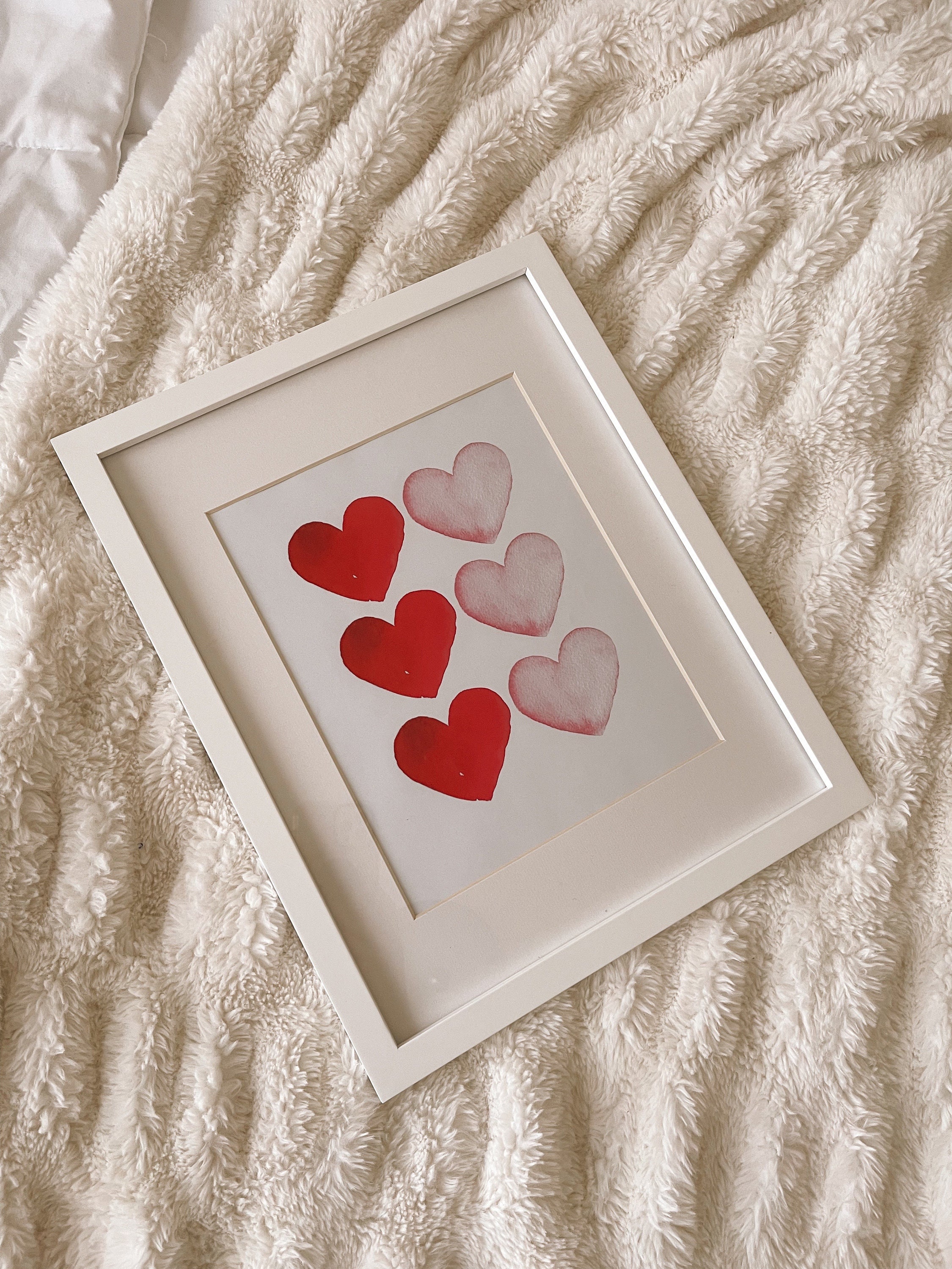Printable Valentine's Day Wall Art, Valentines Day Decor, Heart Print