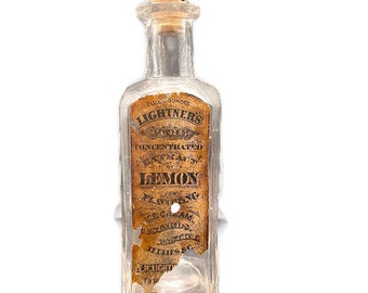 Vintage Lemon Flavoring Bottle - Lightner's