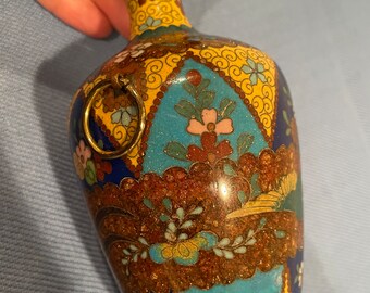 20世紀初頭の日本の七宝焼き花瓶 - Etsy 日本