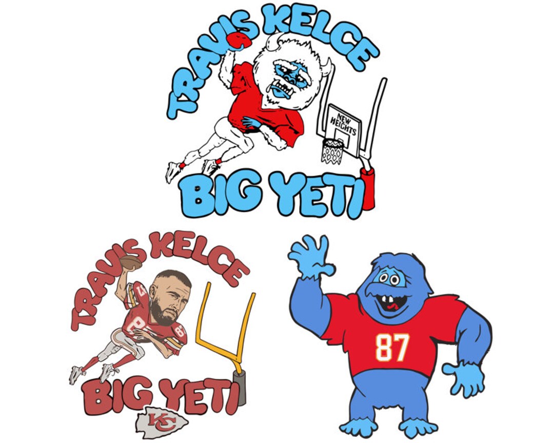 Travis Kelce Big Yeti Png, Big Yeti Travis Kelce Png, Big Yeti 2024 Png