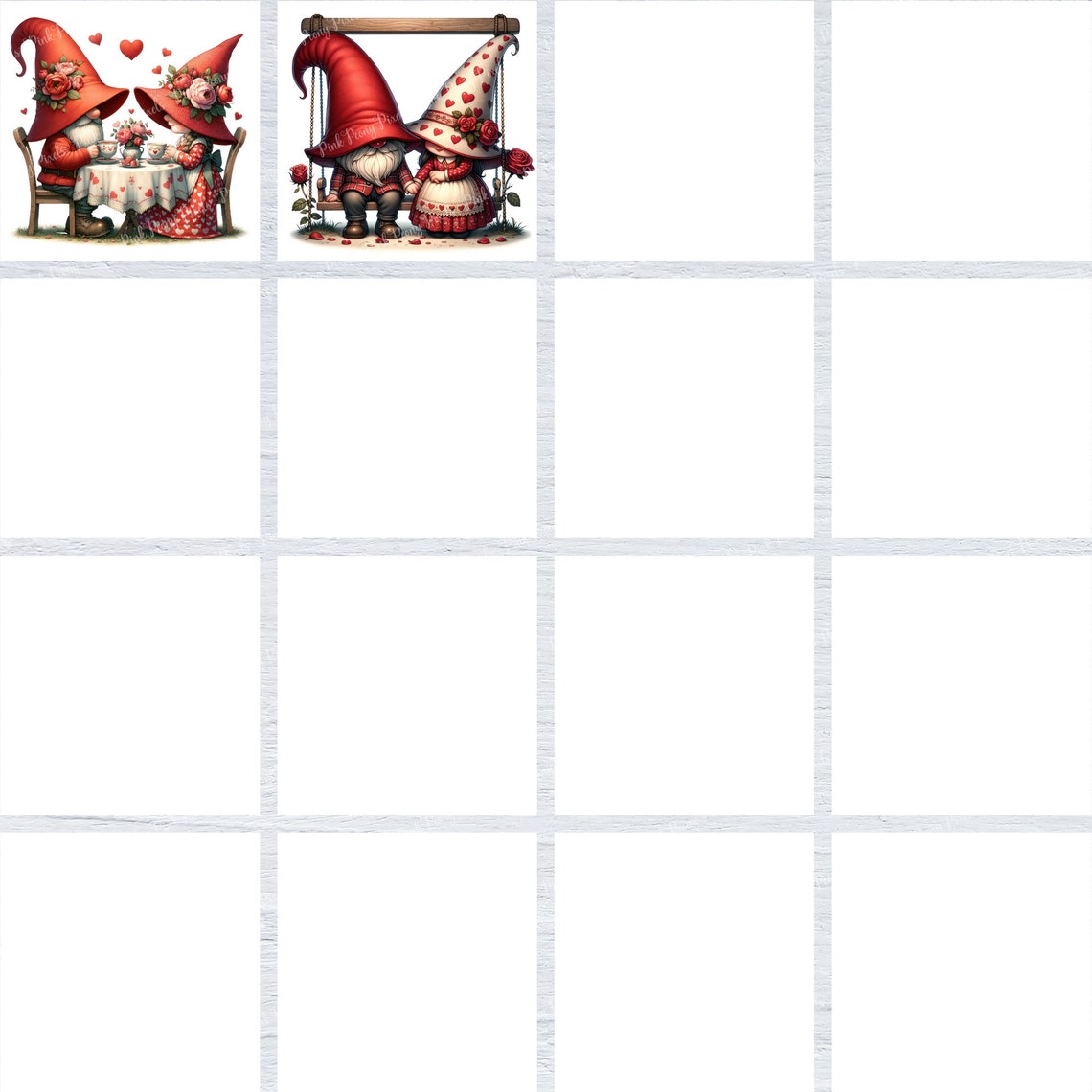 Watercolor Mystery Gnome Couple Clipart Sublimination PNG, Cute Mystery ...