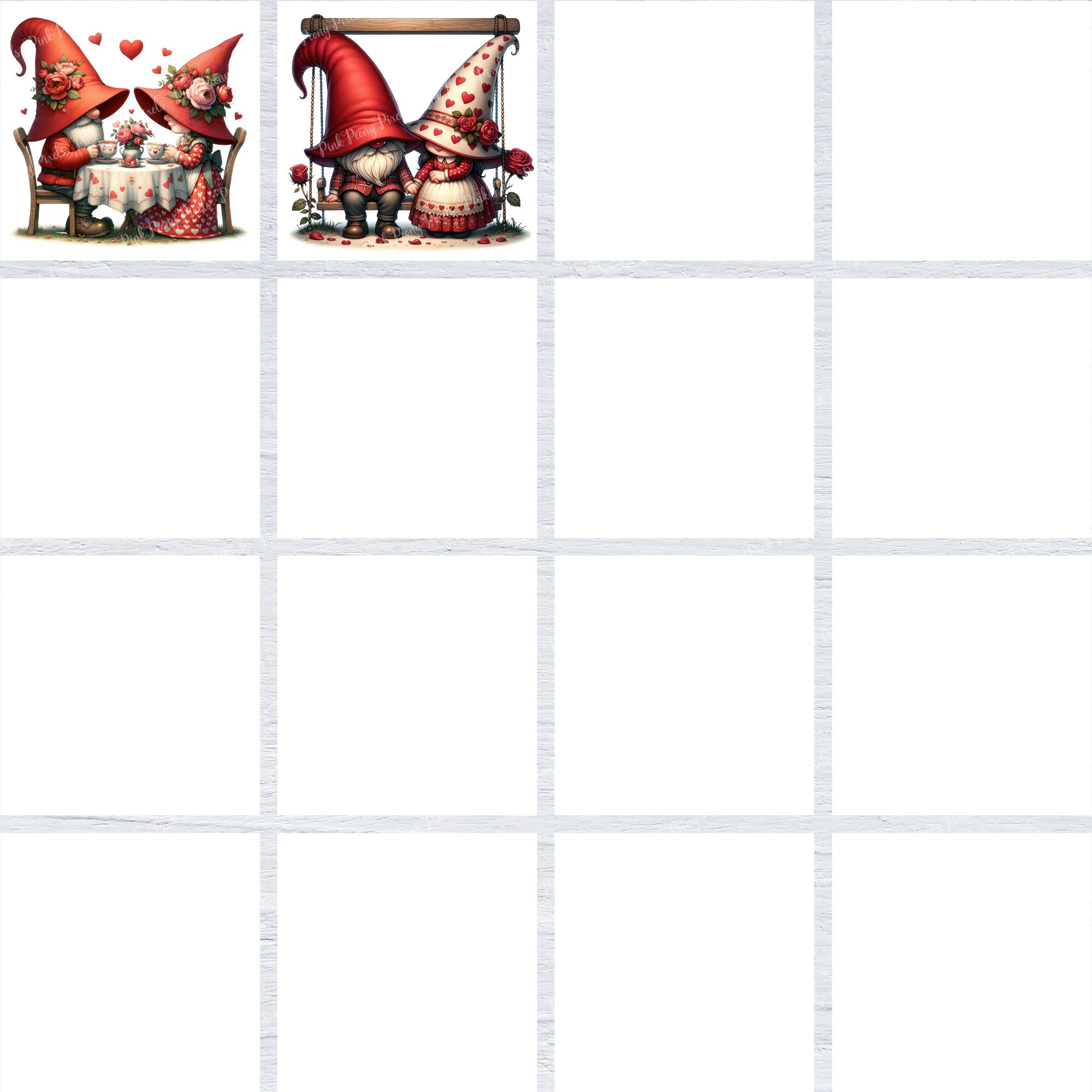 Watercolor Mystery Gnome Couple Clipart Sublimination PNG, Cute Mystery ...
