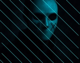 Spicy Booktok Masked Man Print: Lights Out Inspired (Digital Download)