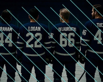 Off Campus/Briar U boys digital print. Graham, Logan, Di Laurentis, Tucker all in one photo