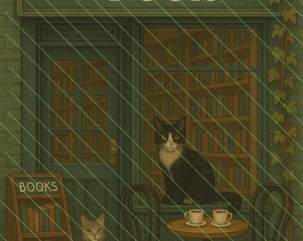 Cats & Coffee poster/ spicy book reader poster/ kindle cover insert