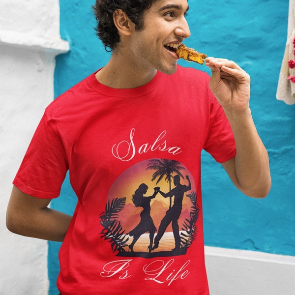 Inspiring Salsa Dance T-Shirt Gift Birthday Dancer Instructor Teacher Salsa is Life