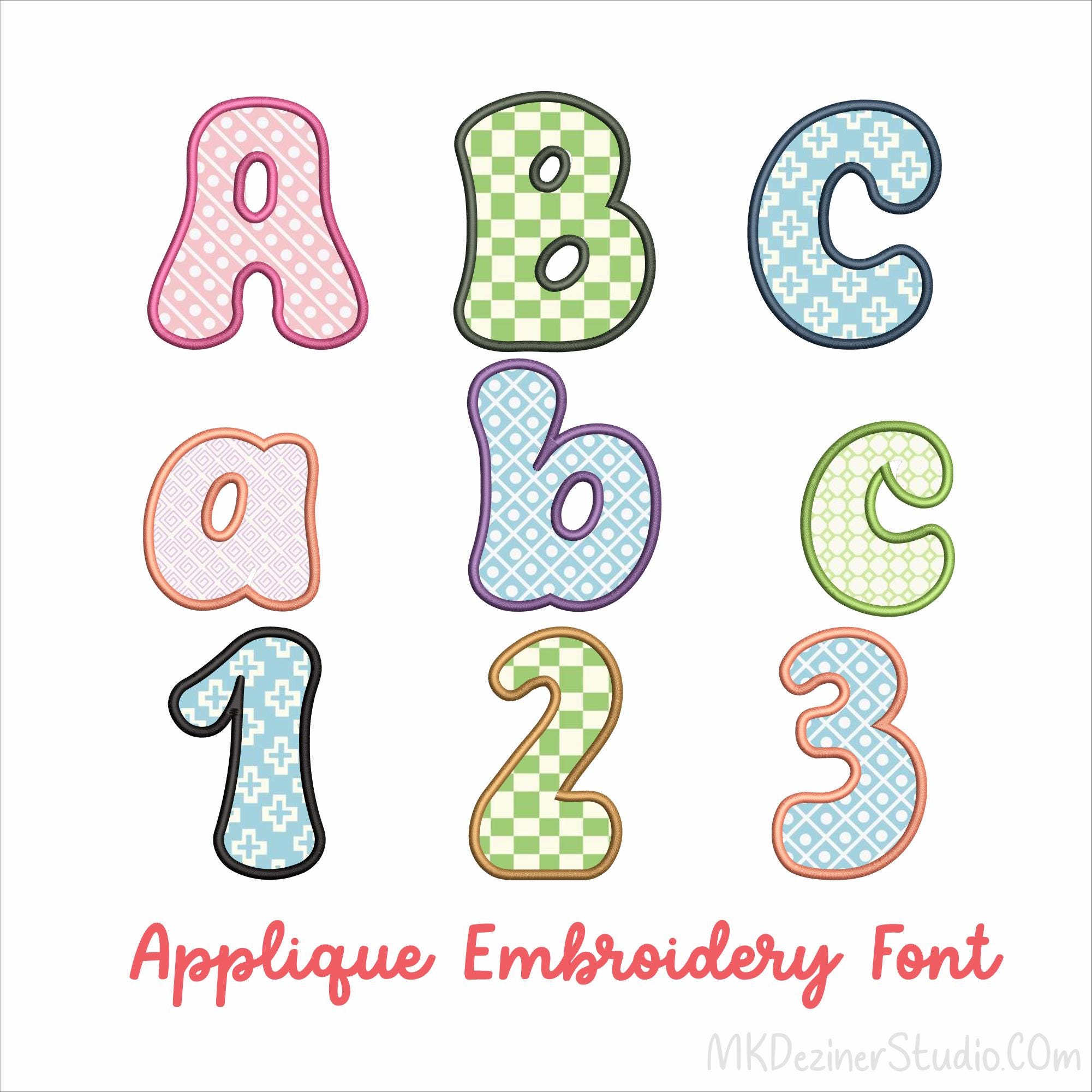 Monogram Applique Sophia Font Machine Embroidery Applique Designs Monogram Alphabet  Letters, Digital Files Format BX PES DST, 9 Sizes - Etsy, image size:2001x2001