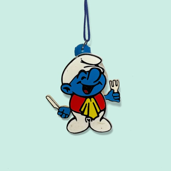 1982 Smurfs Pull String Necklace - image 1