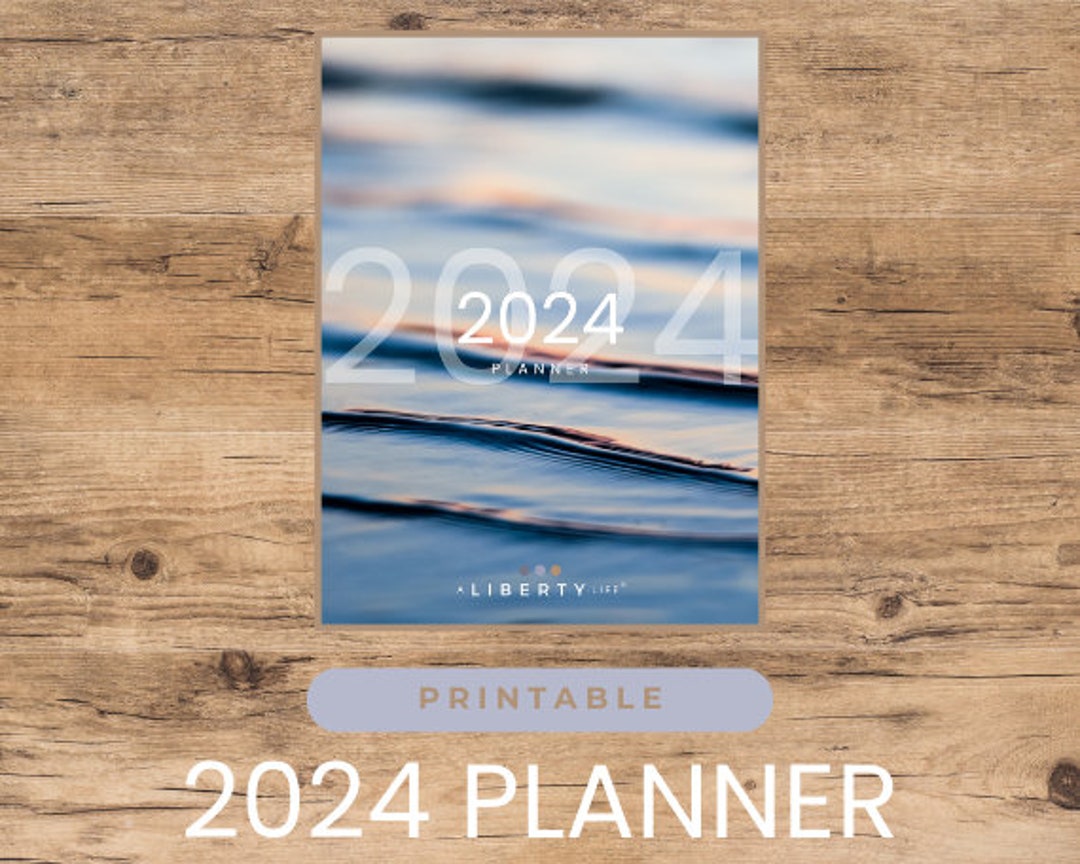 Beach 2024 Daily Planner Printable, 2024 Weekly Planner Printable, 2024