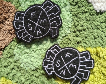 atsv spider-punk handmade sew-on patch