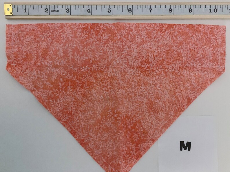 Orange Patterned Over the Collar Pet Bandana - Etsy