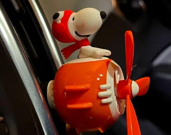 Deodorante per auto a forma di aereo pilota Snoopy - Elica rotante