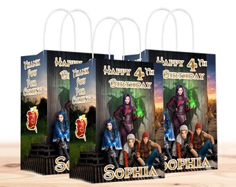 Bolsas de regalo de cumpleaños personalizadas de Descendientes