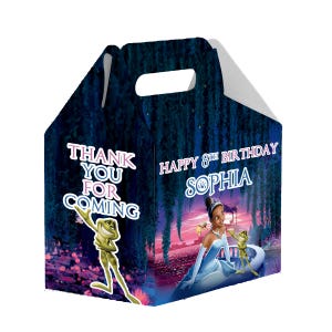 Tiana - The Princess and The Frog Gable Box - 12 pack - 4.4x4.5x3 inches - Made from 100% Cardboard