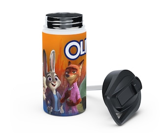 Customizable Zootopia Stainless Steel Tumbler: Choose Movie 1 or 2