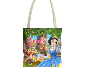 パーソナライズされた白雪姫トートバッグ