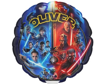 Personalized Star Wars Mylar Balloon