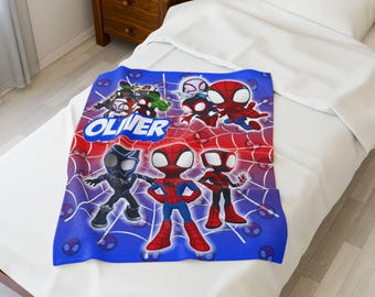Personalisierte Spidey Decke