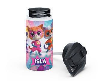 Bicchiere Superkitties in acciaio inossidabile personalizzabile