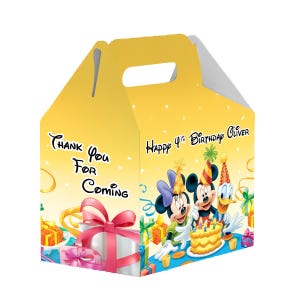 Mickey en Minnie Mouse met vrienden - geveldoos - 12 stuks - 4,4 x 4,5 x 3 inch - gemaakt van 100% karton
