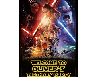 Personalized Star Wars Welcome Sign