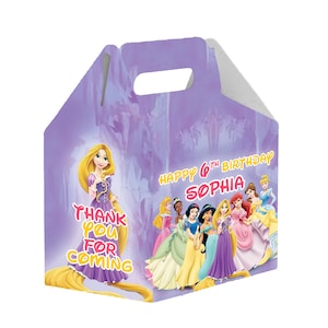 Disney Princess - Caja Gable - Pacote de 12 - 4,4 x 4,5 x 3 pulgadas - 100% cartón
