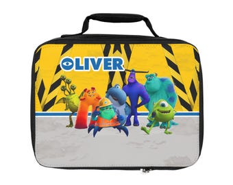 Monsters Inc. Insulated Lunch Bag, Pixar School Tote, Customizable - Etsy