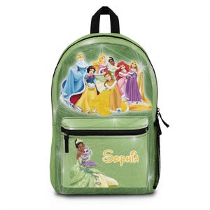 Personalized Princess Tiana Backpack – Lightweight & Durable – Loved by High School Seniors – Not Just for Kids – Multiple Colors