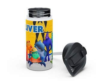 Vaso de acero inoxidable personalizable "Monstruo en el trabajo"