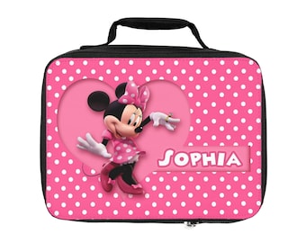 Bolsa de almuerzo personalizada de Minnie Mouse
