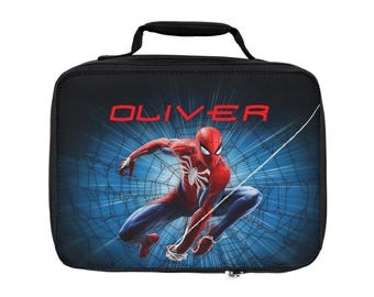 Personalized Spiderman Lunch Bag