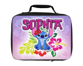 Bolsa de almuerzo personalizada de Lilo y Stitch