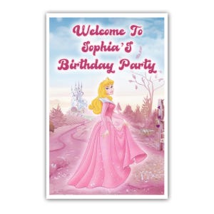 Letrero de bienvenida personalizado Aurora – 30 x 45 cm – Impreso en cartón 100 % – Embalaje en tubo gratuito