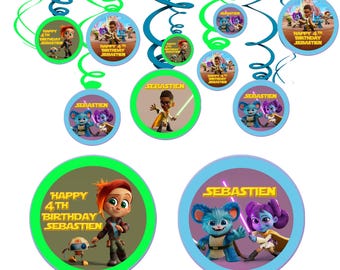 パーソナライズされたスターウォーズヤングジェダイ渦巻きデコレーション